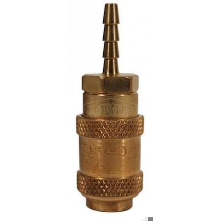 Dixon A Series Quick Connect Coupler, 1/4 in Nominal, Quick Connect Coupler x Hose Barb, 500 psi Pressure,  2AS2-B